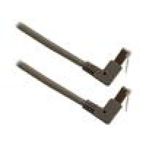 Patch cord RJ45 down angled plug,both sides S/FTP 7 stranded
