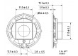 Reproduktor mylarový vodotěsný 2W 8Ω 200-15000Hz 64mm