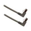 Patch cord RJ45 up angled plug,both sides U/UTP 5e stranded