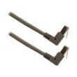 Patch cord RJ45 down angled plug,both sides F/UTP 6 stranded