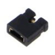 Konektor: kolíkové zásuvka 2mm zlacený propojka 1x2 černá
