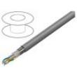 Vodič F/UTP 4x2x24AWG lanko CCA PVC šedá 100m Økab: 5,2mm