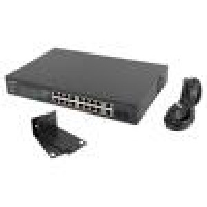 Switch Ethernet IEC C14,RJ45 zásuvka x18 Gigabit Ethernet