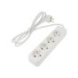 Prodlužovací síťový kabel 3x1mm2 Zásuvky: 4 guma bílá 1,5m