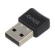Adaptér BT USB A vidlice Bluetooth 5.0,USB 2.0 s diodou LED