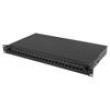 Fiber patch panel black Number of ports: 24 rack 19