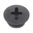 Záslepka M12 1,5 IP56 polyamid černá Závit: metrický 6mm