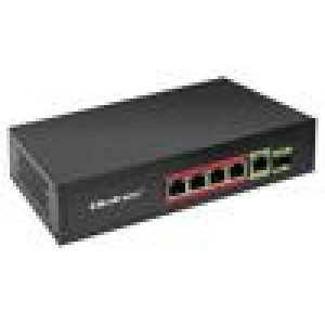 Switch Ethernet IEC C13,RJ45 zásuvka x5,SFP x1 černá