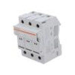 Zásuvka 10x38mm na přípojnici DIN 32A 800VAC Póly: 3 1kVDC