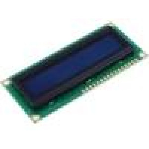 Zobrazovač OLED alfanumerický 16x2 modrá Rozměry:80x36x10mm
