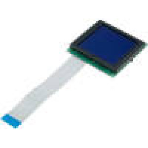 Zobrazovač LCD grafický STN Negative 128x128 modrá LED