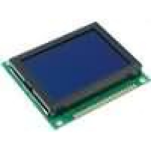 Zobrazovač LCD grafický STN Negative 128x64 modrá LED 2PIN0