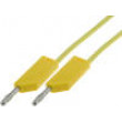 MLNSIL100/1GE Měřicí šňůra silikon 1m žlutá 16A 60VDC Max.odp.kont:20mΩ