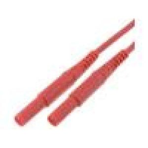 MSFKA34111-RT Měřicí šňůra PVC 1m červená 16A Průř.vod:1mm2