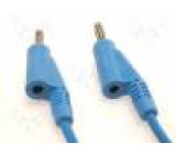 PP101-BL Měřicí šňůra PVC 1m modrá 20A 60VDC Průř.vod:1mm2