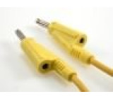 PP101-Y Měřicí šňůra PVC 1m žlutá 20A 60VDC Průř.vod:1mm2