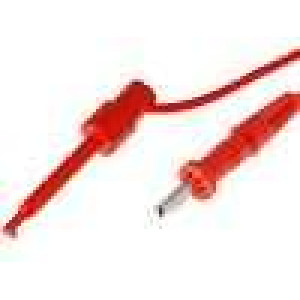 PPOM-36/R Měřicí šňůra PVC 0,95m červená 10A 60VDC Mat: ABS
