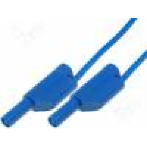 VSFK5000251-BL Měřicí šňůra PVC 1m modrá 32A Průř.vod:2,5mm2