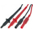 CIH2060 Měřicí šňůra PVC 0,9m 10A černá a červená 2x měřicí šňůra