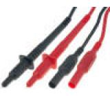 CIH2060 Měřicí šňůra PVC 0,9m 10A černá a červená 2x měřicí šňůra