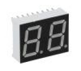 LED display dvoumístný 7-segmentový