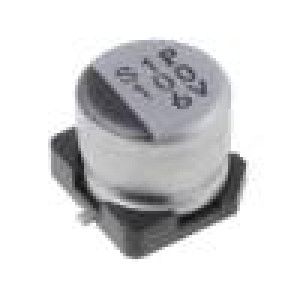 Kondenzátor elektrolytický SMD 100uF 6,3V Ø6,3x5,4mm ±20%