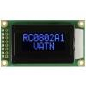 LCD display alfanumerický VA Negative 8x2 LED