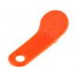 F57-DS9093A Držák knoflíkové paměti v přívěsku oranžová