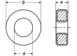 Ferit: prstencový Dl: 5,5mm Øvnitř: 8,2mm Øprům: 14,6mm 790nH