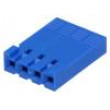 Zástrčka kabel-pl.spoj DUBOX zásuvka bez kontaktů 4 PIN 1x4