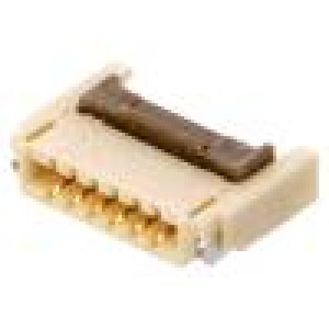 Konektor FFC / FPC vodorovné SMT PIN:6 0,5mm 0,5A