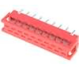 Konektor Micro-MaTch redukce 18 PIN IDC, THT 1,27mm 1,5A