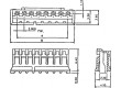 Zástrčka kabel-pl.spoj zásuvka 8 PIN bez kontaktů 2mm NXG
