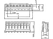 Zástrčka kabel-pl.spoj zásuvka NXG 2mm PIN: 9 bez kontaktů