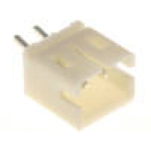 Zásuvka kabel-pl.spoj vidlice 2mm PIN: 2 THT 1A pocínovaný