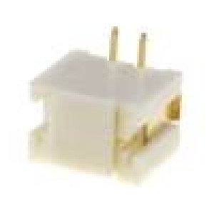 Zásuvka kabel-pl.spoj vidlice 2mm PIN: 2 SMT 1A pocínovaný