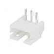 Zásuvka kabel-pl.spoj vidlice 2mm PIN: 3 THT 1A pocínovaný