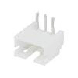 Zásuvka kabel-pl.spoj vidlice 2mm PIN: 3 THT 1A pocínovaný