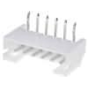 Zásuvka kabel-pl.spoj vidlice 2mm PIN: 6 THT 1A pocínovaný