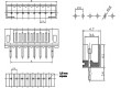 Zásuvka kabel-pl.spoj vidlice 7 PIN 2mm THT 1A pocínovaný