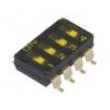 Přepínač DIP-SWITCH Počet sekcí:4 ON-OFF 0,025A/24VDC 100MΩ