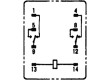 Relé elektromagnetické DPDT Ucívky:6VDC 10A/220VAC 10A/24VDC