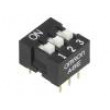 Přepínač DIP-SWITCH Počet sekcí:3 ON-OFF 0,025A/24VDC 100MΩ