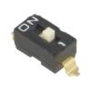 Přepínač DIP-SWITCH Počet sekcí:1 ON-OFF 0,025A/24VDC 100MΩ