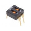 Přepínač DIP-SWITCH Počet sekcí:2 ON-OFF 0,025A/24VDC 100MΩ