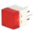 Mikrospínač 1-polohové SPST-NO 0,05A/24VDC THT LED červená