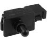 Přepínač tlačítkový 1-polohové SPDT 0,5A/250VAC černá