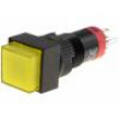 Přepínač tlačítkový 2 polohy SPDT 0,5A/250VAC 1A/24VDC žlutá