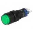 Přepínač tlačítkový 2 polohy SPDT 0,5A/250VAC 1A/24VDC Ø12mm