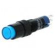 Přepínač tlačítkový 2 polohy SPDT 0,5A/250VAC 1A/24VDC modrá